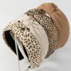 Huachi Fashion Headbands | Knotted Headbands For Women Non Slip Fashion Women Headbands For Hair Cute Hairband For Women'S Hair Wide Top Knot Hair Hoops For Girls Beige Brown Leopard Head Band Hair Accessories For Women 4Pcs