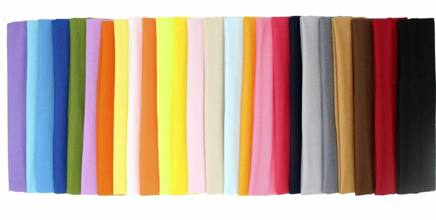 Zapire Fashion Headbands | Zapire 25Pcs Elastic Stretch Sport Hairbands Yoga Beauty Hair Style Headbands For Women Head Wraps