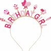 NVENF Fashion Headbands | Nvenf Birthday Headband Birthday Girl Headbands Happy Birthday Crown Cake Candy Birthday Tiara For Girls, Birthday Accessory