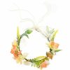 DDazzling Fashion Headbands | Ddazzling Sunflower Flower Crown Eucalyptus Halo Women Girls Headpiece Photo Prop (Sunflower Yellow Ivory)