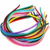 WILLBOND Fashion Headbands | Willbond 24 Pieces Thin Satin Headband 5 Mm Craft Diy Fabric Covered Ribbon Headbands Narrow Plain Headband For Girls And Women, 24 Colors