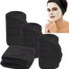 Noverlife Fashion Headbands | Noverlife 5Pcs Black Spa Facial Headband, Soft Terry Cloth Cotton Hair Wrap, Elastic Stretchy Makeup Headband For Face Wash, Bath Showering, Beauty Salon Facial Treatment & Sports