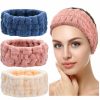 Chuangdi Fashion Headbands | Chuangdi 3 Face Wash Bands For Makeup And Yoga Sports Shower Face Spa Headband Elastic Headband For Girls And Women (Black, White, Light Grey)