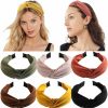 CellElection Fashion Headbands | Cellelection 6Pcs Top Knot Headband For Women Wide Knotted Headbands Twist Turban Headwrap Elastic Hair Band Fashion Hair Accessories For Women Girls Children