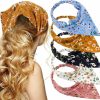 TOBATOBA Fashion Headbands | Tobatoba Bandana Headbandsfor Women, 5 Pack Hair Bandanas For Women Hair Scarf Headband