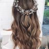 GORAIS Fashion Headbands | Gorais Pearl Bridal Hair Vine Silver Crystal Wedding Headband Bride Hair Pieces Flower Hair Accessories For Women And Girls