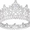 S SNUOY Fashion Headbands | S Snuoy Full Round Crystal Queen Crown Rhinestone Bridal Tiara Headband Pageant Prom Wedding Hair Jewelry