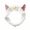 Ziper Fashion Headbands | Ziper Cute Cat Usagi Moon Cosmetic Hairband Shower Headband (Black)