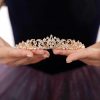 JWICOS Fashion Headbands | Jwicos Silver Wedding Tiara For Women And Girls, Princess Crowns And Tiaras For Bride Rhinestone Birthday Crown Headband Crystal Costume Party Prom Hair Accessories