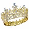 Aprince Fashion Headbands | Aprince Rose Gold Round Crystal Tiaras And Crowns For Women, Tiaras For Girls Rhinestones Wedding Headband Tiara For Women The Crowns For Women Birthday Crowns Queen Crown Hair Accessories