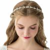 WOVOWOVO Fashion Headbands | Wovowovo Flower Girl Headpiece For Girls, Teens, Women Crystal Headband Flower Crown Hairbands Communion Bride Wedding Tiara Hair Accessories