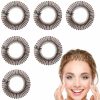 AEGYPIUS Fashion Headbands | 6 Pcs Full Circular Stretch Comb Headbands Plastic Flexi Comb Circle Headbands With Teeth For Women'S Hair Flexible Plastic Circle Comb Women Lady Stretch Plastic Full Circle Hair Comb (Brown)