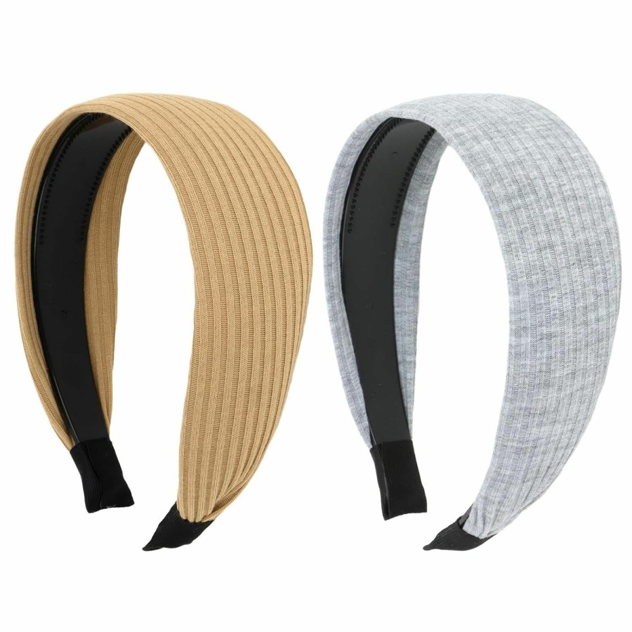 ACO-UINT Fashion Headbands | Aco-Uint 2 Pack Headbands For Women, Wide Headbands Large Head Bands For Women'S Hair, Non-Slip Thick Headbands With Teeth Fashion Hairbands Hair Accessories For Women