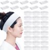 Merkaunis Fashion Headbands | Merkaunis 200 Pieces Disposable Spa Facial Headbands Individual Wrapped Elastic Makeup Headband With Adjustable Stretch Non-Woven Soft Skin Care Hair Band With Convenient Closure For Women