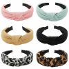 WOVOWOVO Fashion Headbands | Wovowovo Headbands For Women Girls Thick Turban Velvet Knotted Headband Wide Pearl, Top Knot Head Bands For Women'S Hair Band, 6Pcs