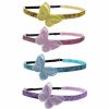 FROG SAC Fashion Headbands | Frog Sac 4 Butterfly Headbands For Girls, Adjustable Non Slip Glitter Headband For Kids, Cute Nonslip Little Girl Hair Accessories, Thin Head Band Hairbands