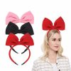 MXXGMYJ Fashion Headbands | Mxxgmyj Women Big Bows Headbands Bow Headband Hairbands For Women Girls Bow Hair Hoop Birthday Halloween Christmas Party Costume Accessories Gifts Pink 1Pcs