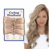 RobeCurls Fashion Headbands | Robecurls Satin Heatless Hair Curler Set — The Original Curling Headband — Heatless Curling Rod Headband Hair Accessories For Women — Includes 2 Scrunchies (Black)