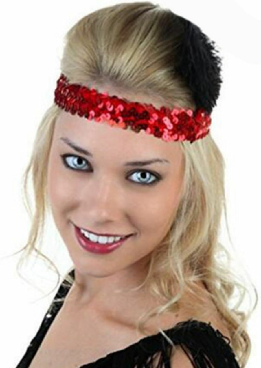 Kenz Laurenz Fashion Headbands | Kenz Laurenz Sequin Headbands Elastic Stretchy Headband For Girls Kids Women Flapper Roaring 20S Great Gatsby 1920S Hair Band Cute Princess Head Bands