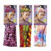 Red by Kiss Fashion Headbands | Red By Kiss Wide Silky Headwrap 7\" Extra Wide Turban Headbands 3 Pack (Pink Leopard, Aztec, Tie Dye)