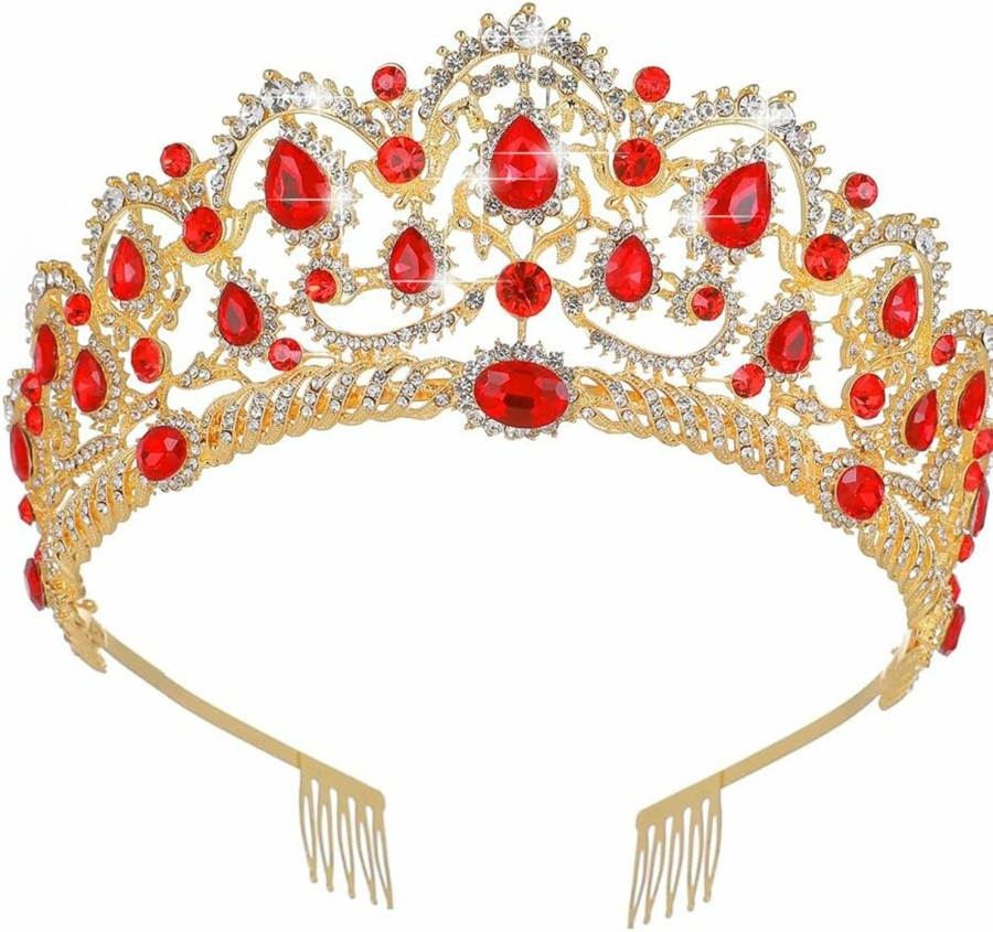 Kamirola Fashion Headbands | Kamirola - Tiaras Crown For Women And Girls Crystal Headbands With Comb For Bridal,Wedding And Party Prom Pageant Party,Gothic Halloween Costumes For Women Prom Halloween Accessories(Tr15)