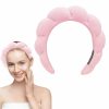 Dalin Fashion Headbands | Dalin Spa Headband For Women, Makeup Headband For Washing Face, Sponge & Terry Towel Cloth Fabric Hair Band And Makeup Removal, Shower(Pink-1 Pc)