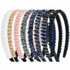 Lawie Fashion Headbands | Lawie 8 Pack Baroque Hairbands Crystal Rhinestone Headband Beads Diamond Jeweled Sparkly Glitter Bling Padded Wide Headbands Cross Hair Bands Thick Hair Holder Accessories For Women Girls