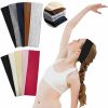 UpinFun Fashion Headbands | Upinfun Headbands For Women Non Slip 10 Pack Soft Cotton Fabric Cloth Stretchy Headbands Uni Fashion Elastic Sports Hair Bands, Men Women'S Hair Warp For Daily Workout Yoga Running