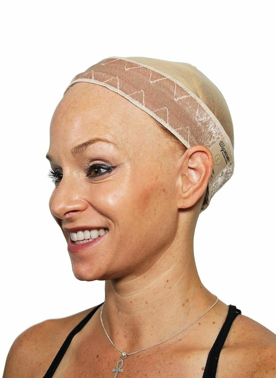 CreatedHair Fashion Headbands | Wig Secure Crystal By Amy Gibson - Transparent Silk Wig Grip Band, Adjustable, Glueless, Invisible Silicone Wig Holder For Lace And Mono Top Wigs, With Anti-Slip, No Glue Or Clips Needed, Chocolate