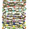 HOPEANT Fashion Headbands | Hopeant 18 Pcs Multicolor Flower Headband Women Girl Bohemian Flower Crown Garland Headpieces For Festival Wedding