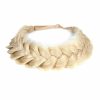 STHEJFB Fashion Headbands | Sthejfb Braid Headband 2 Strands Messy Classic Chunky Plaited Wide Braids Elastic Stretch Quality Synthetic Braided Headband Women Girl Bohemian Hair Braid 65G (Headbands A6)