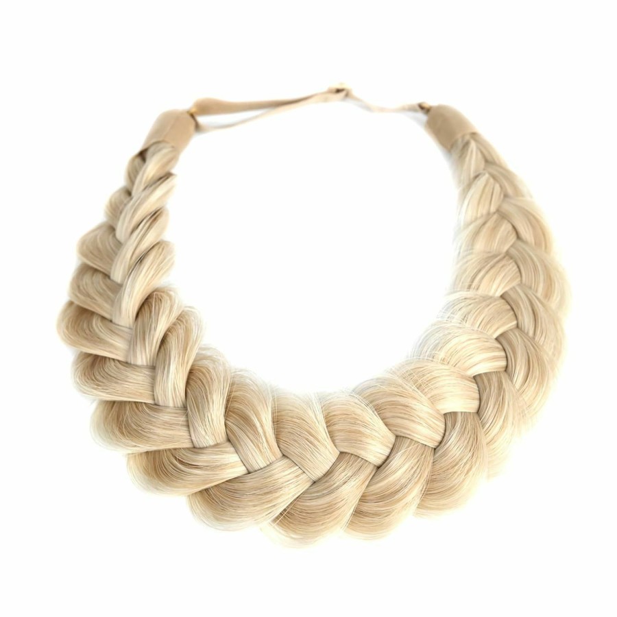 STHEJFB Fashion Headbands | Sthejfb Braid Headband 2 Strands Messy Classic Chunky Plaited Wide Braids Elastic Stretch Quality Synthetic Braided Headband Women Girl Bohemian Hair Braid 65G (Headbands A6)