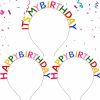 Syhood Fashion Headbands | 3 Pieces Its My Birthday Alloy Birthday Headband Birthday Crowns For Women Happy Birthday Headband Birthday Girl Headband Princess Hair Band Rainbow Tiara Color Party Decorations For Women Girls