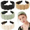 Ivyu Fashion Headbands | Ivyu Headbands Women Hair Head Bands - Rattan Summer Straw Head Bands For Girls Cute Wide Raffia Woven Hair Bands For Women'S Hair Rattan Hairbands Tan Beauty Product Beech Hair Accessories