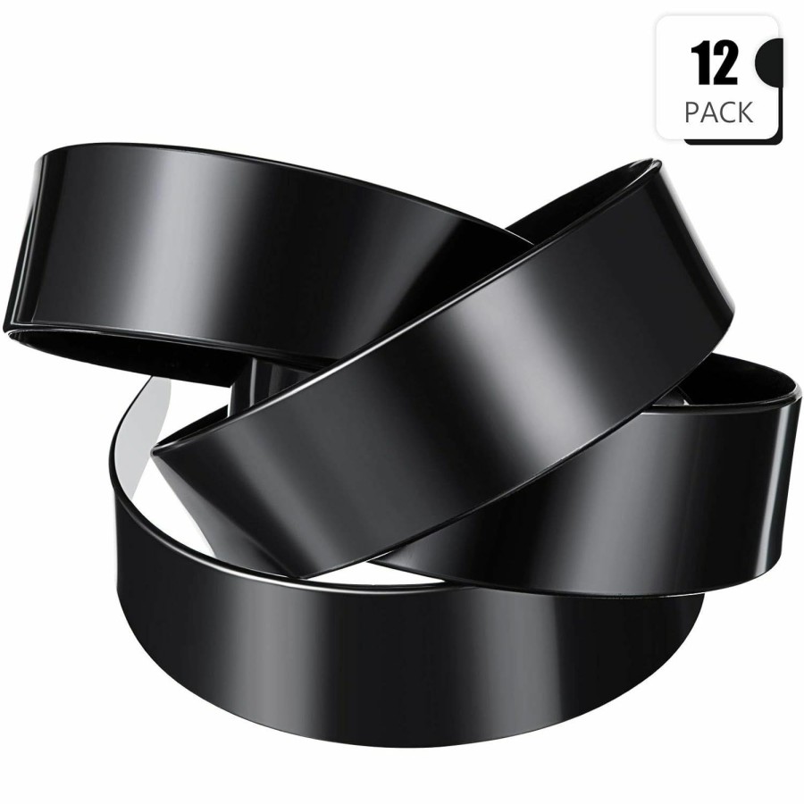 Chuangdi Fashion Headbands | Chuangdi 12 Pieces Wide Hard Plastic Headband Plain Craft Headband Plastic Hairband For Diy Hair Accessories Women Girl (Black,2 Inch)