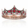 CIEHER Fashion Headbands | King Crown, Cieher King Crowns For Men Crystal Vintage Baroque Crown Prom King Crown Tiara Evil Crown Luxury Rhinestone Red Crown For Birthday Prom Halloween Cosplay Party