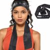 Smilco Fashion Headbands | Smilco 2 Pack Black Satin Edge Laying Scarf Wrap For Hair Edge Wrap Wig Grip Band Edge