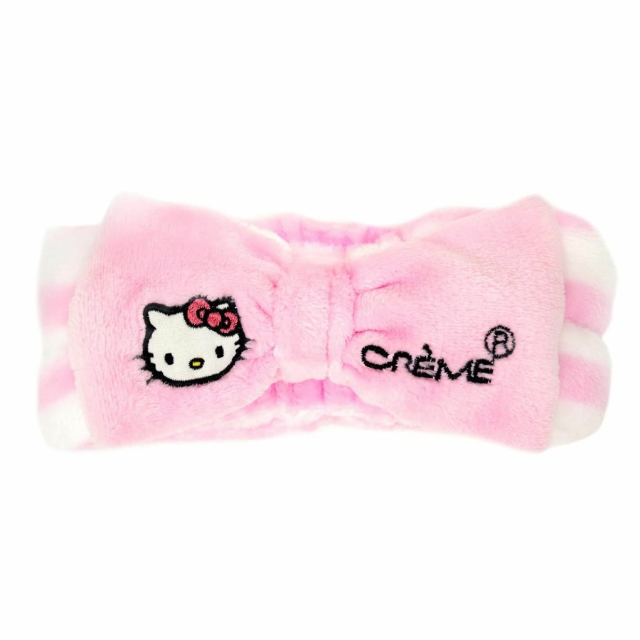 The Creme Shop Fashion Headbands | The Creme Shop | Hello Kitty Perfect Pink Plush Spa Headyband | Cruelty-Free & Vegan