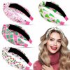 CiyvoLyeen Fashion Headbands | Ciyvolyeen Teacher Headbands For Women Knotted Wide Headbands Stylish Accessories For Girls Perfect For Teacher Hair Clips Appreciation Week Back To School And Holiday Gift Ideas Set Of 4