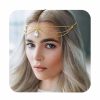 Catery Fashion Headbands | Catery Crystal Head Chain Jewelry Bohemia Goddess Hair Chains Bride Wedding Head Dress Rhinestone Headpiece Halloween Christmas Prom Layered Hair Jewelry For Women And Girls (Silver)