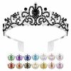 XZtimes Fashion Headbands | Gold Crown, Crystal Tiaras For Girls Rhinestone Headbands For Women Happy Birthday Princess Crown With Combs Elegant Headdress Decorations For Christmas Bridal Wedding Prom Party Costumes Gifts