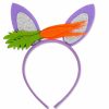 SeBneny Fashion Headbands | Sebneny Pink Bunny Ears Easter Bow Knot Rabbit Ears Hairbands Girls Headbands For Women, Glitter Bow Bunny Ears Hair Hoop Bunny Ears Headwear For Party Hair Access 1Pcs