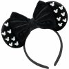 Trnerm Fashion Headbands | Trnerm Large Size Mouse Ears Headbands For Women Black Fuzzy Mouse Ears For Adult Plus-Size Park Ears Headband Birthday Headband