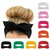 habibee Fashion Headbands | Habibee Women Headbands Turban Headwraps Hair Band Bows Accessories For Fashion Or Sport 8 Pcs For Women Solid Color