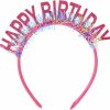 KALIONE Fashion Headbands | Kalione Happy Birthday Headband Birthday Crown Glitter Birthday Girl Tiara Headpiece For Women Girls Party Accessories