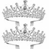 TecUnite Fashion Headbands | Tecunite 2 Pack Wedding Crown, Crystal Rhinestones Crown Princess Crown With Comb Exquisite Headband