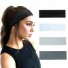 WZNBBOY Fashion Headbands | Wznbboy 9Pcs Elastic Hair Bands Non Slip Soft Cloth Fabric Headbands Daily Workout Yoga Running Sport Thin Hair Wrap Hair Accessories,Uni