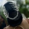 LOVFOIVER Fashion Headbands | Lovfoiver Bride Headpieces For Wedding, Rhinestone Bridal Headband, Handmade Wedding Hair Accessories For Brides