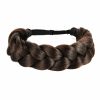 STHEJFB Fashion Headbands | Sthejfb Bohemian Braided Headband Oversized Classic Wide Braids Adjustable Elastic Strap Synthetic Wig Headband Women'S Braids Beauty Accessories (Black 1B)