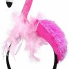 CARMELIT Fashion Headbands | Carmelit Creative Flamingo Hat Hawaii Pink Flamingo Headband Hair Tropical Accessories Flamingo Party Supplies Cute Flamingo Costume For Women